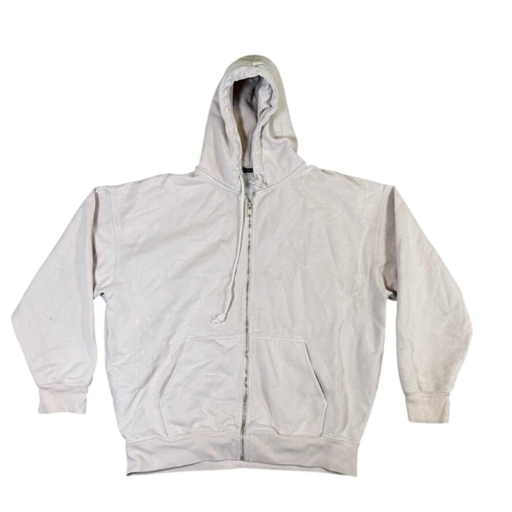 Brandy Melville Oversized Zip Up Hoodie Light Pink MDA110Z-Z194 One Size